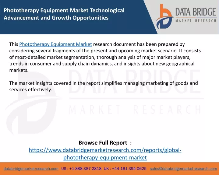 phototherapy equipment market technological