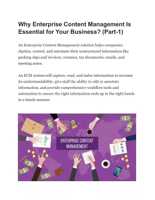 why enterprise content management is essential