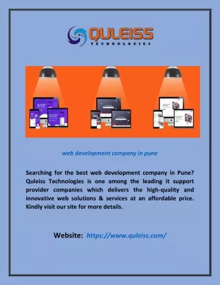 Web Development Company in Pune | Quleiss.com