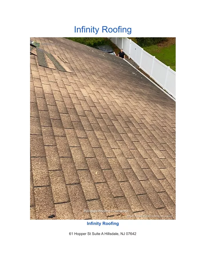 infinity roofing