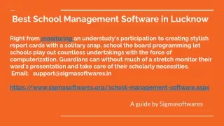 _Best School Management Software in Lucknow