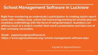 _ School Management Software in Lucknow