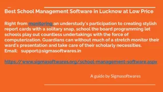 _Best School Management Software in Lucknow at Low Price