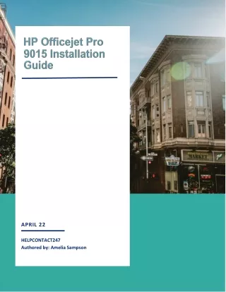 Installation guide for HP OJ Pro 9000 Printers