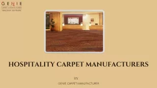 Durable Hospitality Carpet Manufacturers - Genie Carpet Manufacturer
