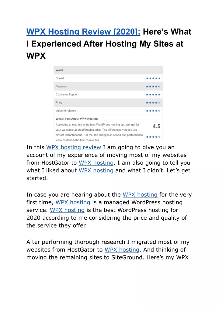 wpx hosting review 2020 here s what i experienced