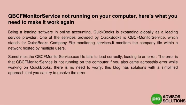 qbcfmonitorservice not running on your computer here s what you need to make it work again