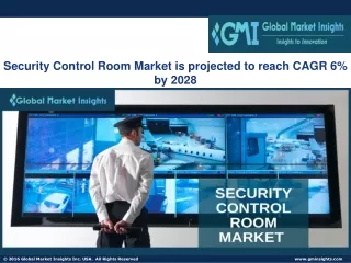 Security Control Room Market Size 2022 - Industry Trends Report to 2028
