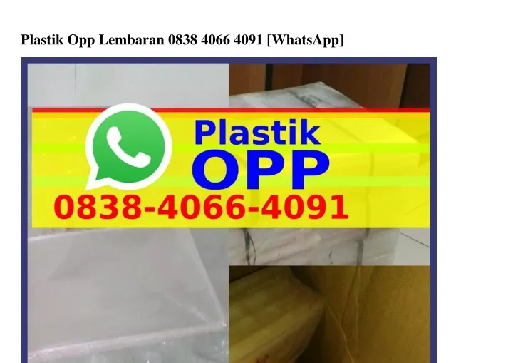 plastik opp lembaran 0838 4066 4091 whatsapp