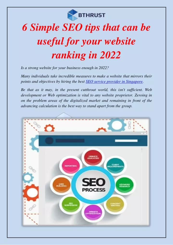 6 simple seo tips that can be useful for your