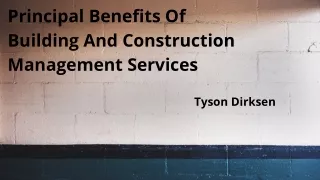 Building And Construction Management Services