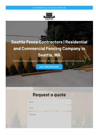 Seattle fence Contractors