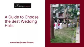 A Guide to Choose the Best Wedding Halls