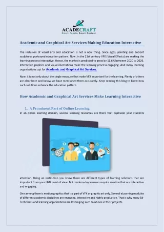 academic and graphical art services making