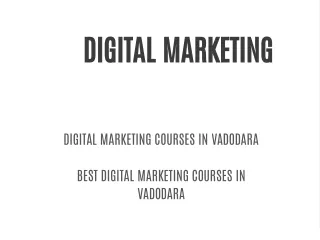 Digital Marketing Courses in vadodara