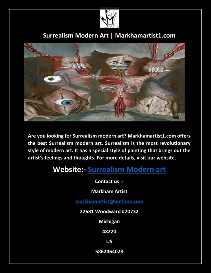 surrealism modern art markhamartist1 com