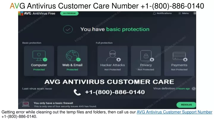 avg antivirus customer care number 1 800 886 0140