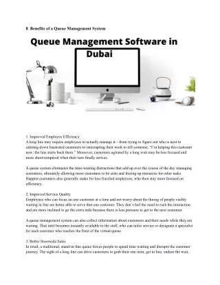 8 benefits of a queue management system
