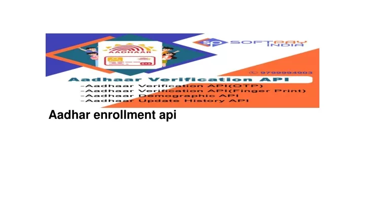 aadhar enrollment api