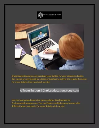 choiceeducationgroup com provides team tuition