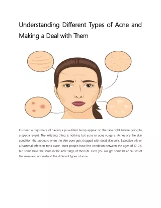 understanding different types of acne