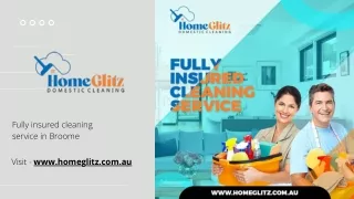 fully insured cleaning service in broome