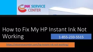 how to fix my hp instant ink not