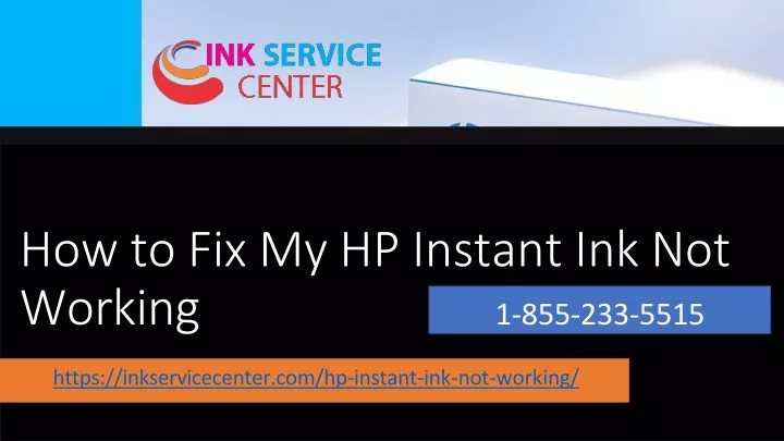 how to fix my hp instant ink not