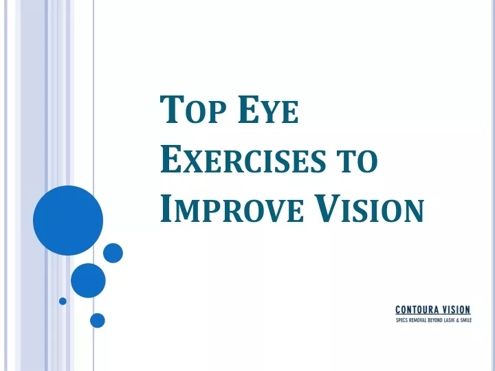 top eye exercises to improve vision