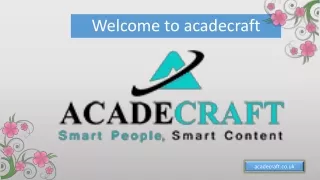 welcome to acadecraft