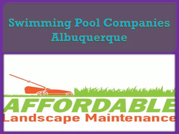 swimming pool companies albuquerque