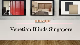 Venetian Blinds Singapore