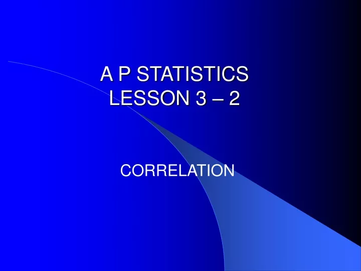 a p statistics lesson 3 2