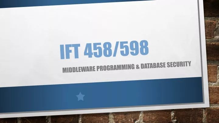 ift 458 598