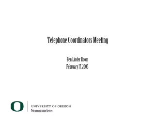 Telephone Coordinators Meeting