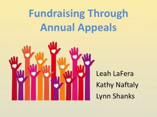 Fundraising Through  Annual Appeals