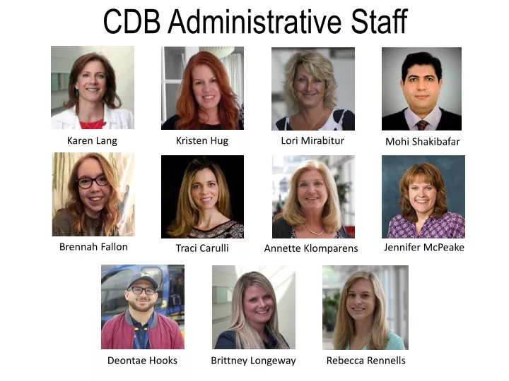 cdb administrative staff