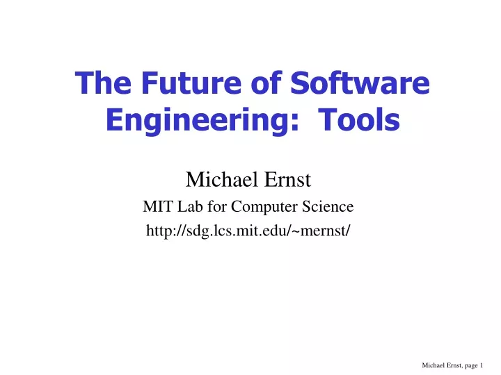 the future of software engineering tools