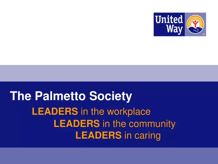 the palmetto society leaders in the workplace