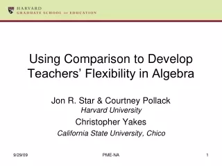 Using Comparison to Develop Teachers’ Flexibility in Algebra