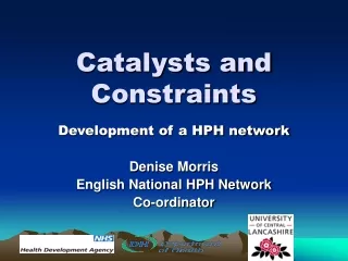 Catalysts and Constraints