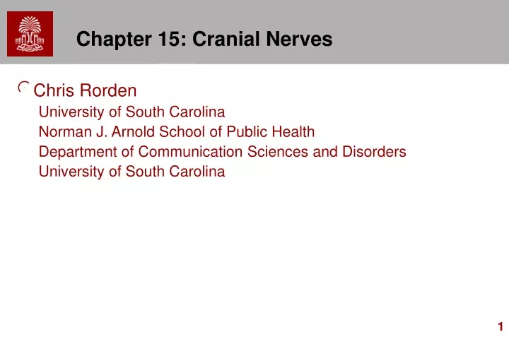 chapter 15 cranial nerves