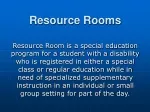 Resource Rooms - slide 1