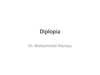 Diplopia