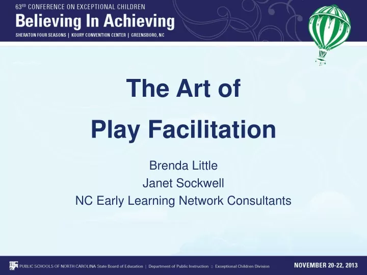 the art of play facilitation