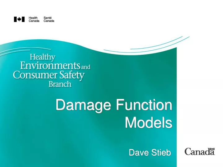 damage function models