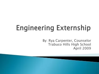 Engineering Externship
