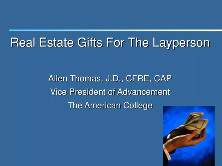 real estate gifts for the layperson allen thomas