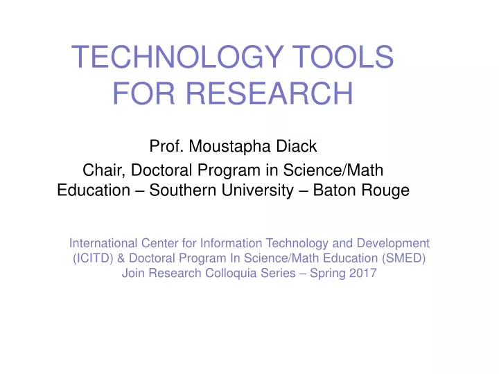 technology tools for research