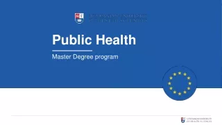 Public  Health Master  Degree program